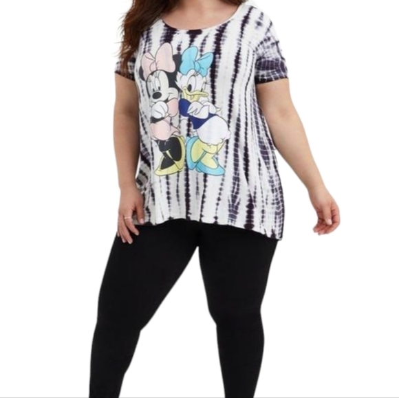 TORRID x DISNEY Mickey & Friends Minnie & Daisy Super Soft Tie Dye Tunic NWT - Picture 3 of 6